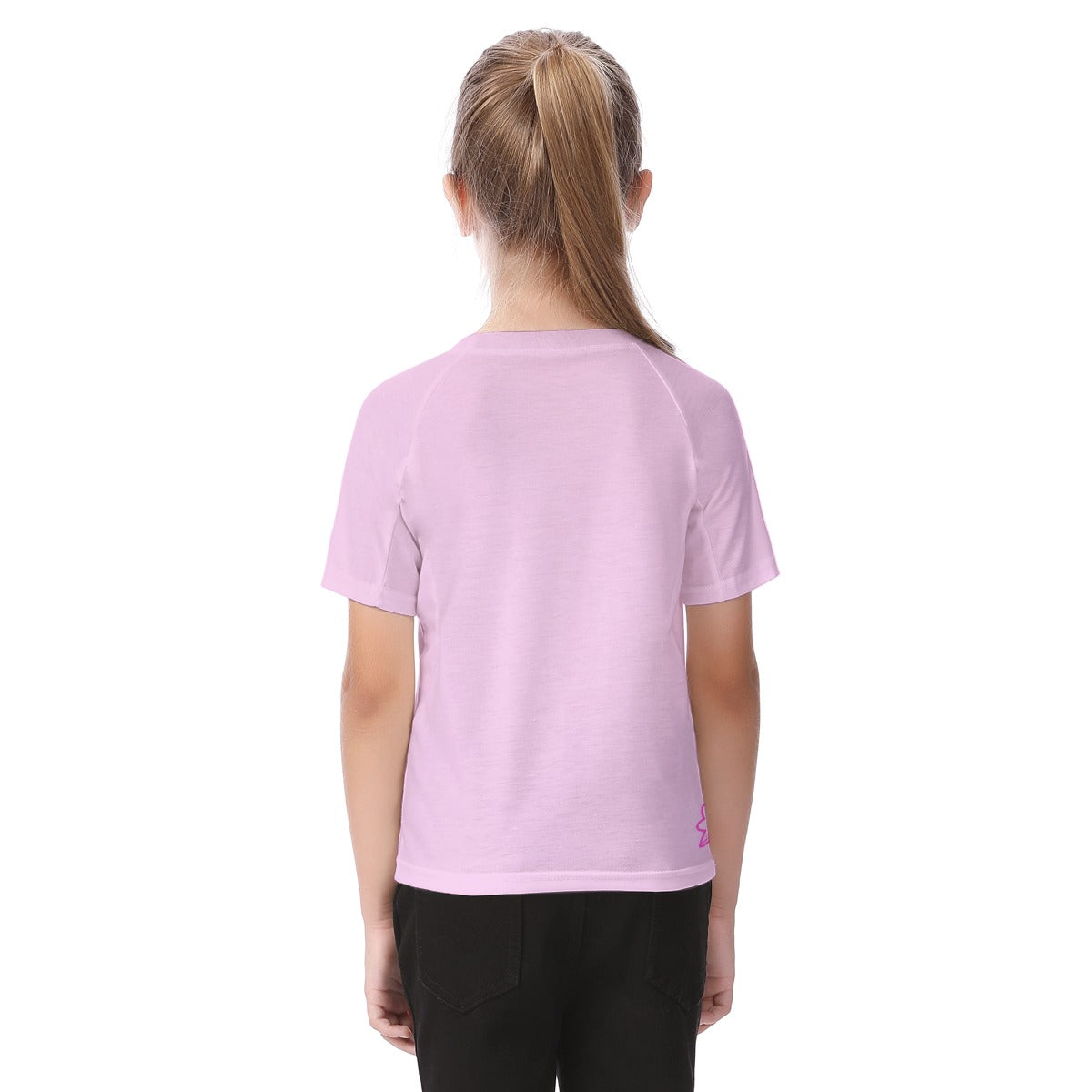 Camiseta de niña coronita Silvana y Valeria rosa